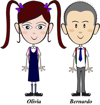 Olivia y Bernador, los protagonistas